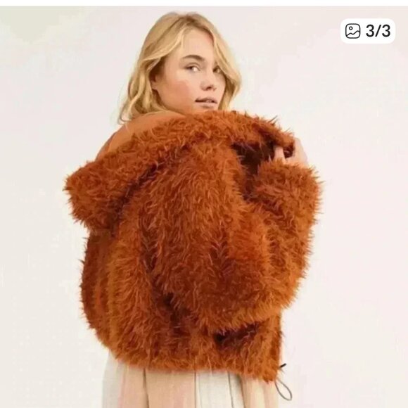 Free People Zuri Teddy Shaggy Faux fur coat - Picture 7 of 10